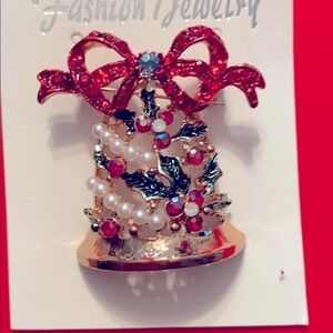 Christmas Bell Brooch